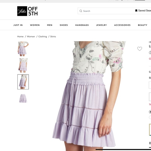 Isabel Marant Etoile Lioline Tiered Skirt - Picture 2 of 5